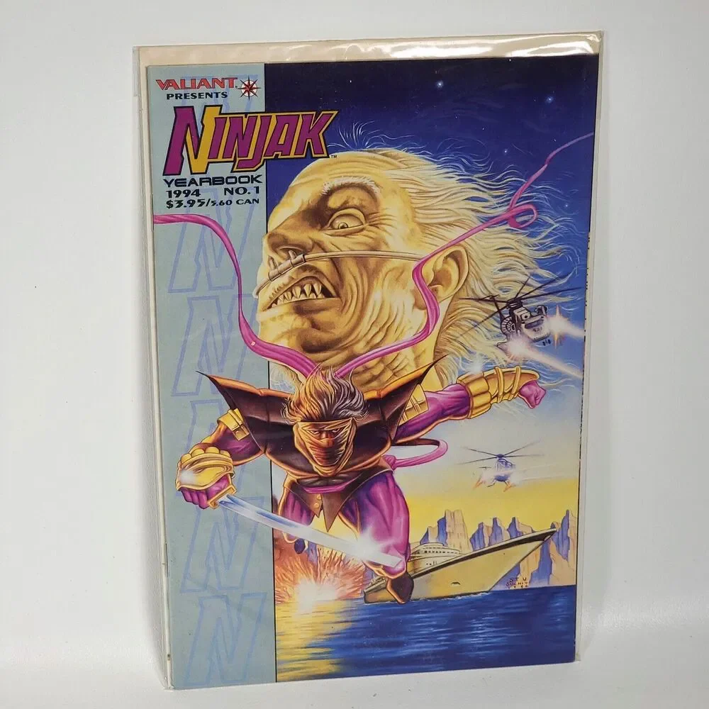 3 Book Lot NINJAK 4, 17, YearBook 1 Abnett Lanning Moretti | Valiant Comics 1994